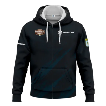 Zipper Hoodie Fishing Tournaments Sport Classic Hoodie Mercury Bassmaster Opens Tournament Hoodie