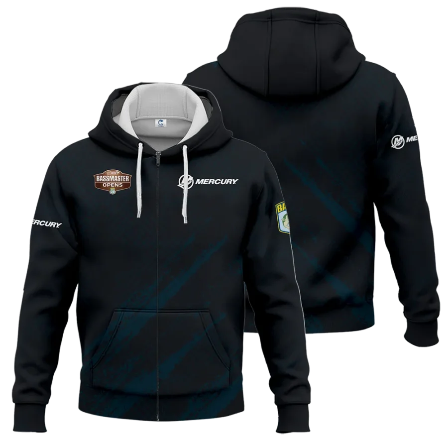 Zipper Hoodie Fishing Tournaments Sport Classic Hoodie Mercury Bassmaster Opens Tournament Hoodie