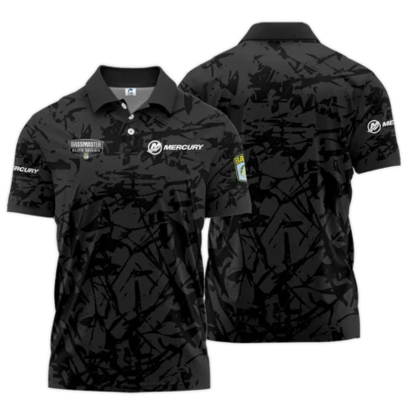 Short Polo Fishing Tournaments Sport Classic Polo Shirt Mercury Bassmaster Elite Tournament Polo Shirt