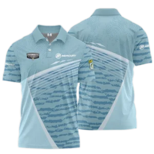 Zipper Polo Fishing Tournaments Sport Classic Polo Shirt Mercury Bassmaster Elite Tournament Polo Shirt