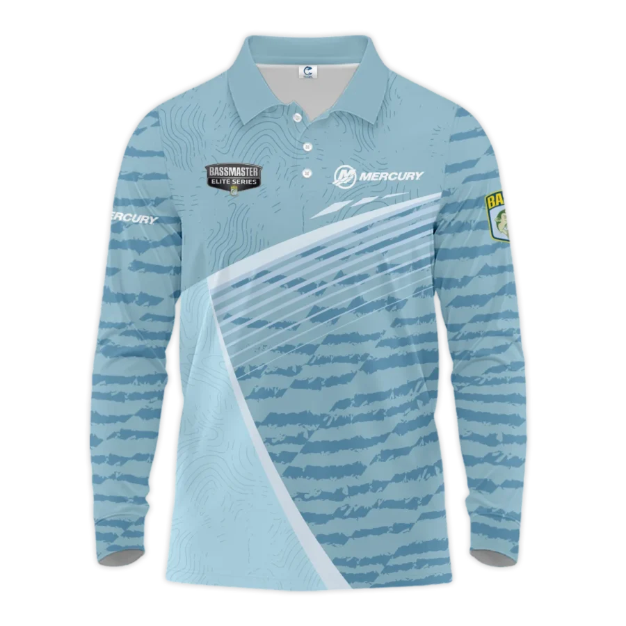 Long Polo Fishing Tournaments Sport Classic Polo Shirt Mercury Bassmaster Elite Tournament Polo Shirt