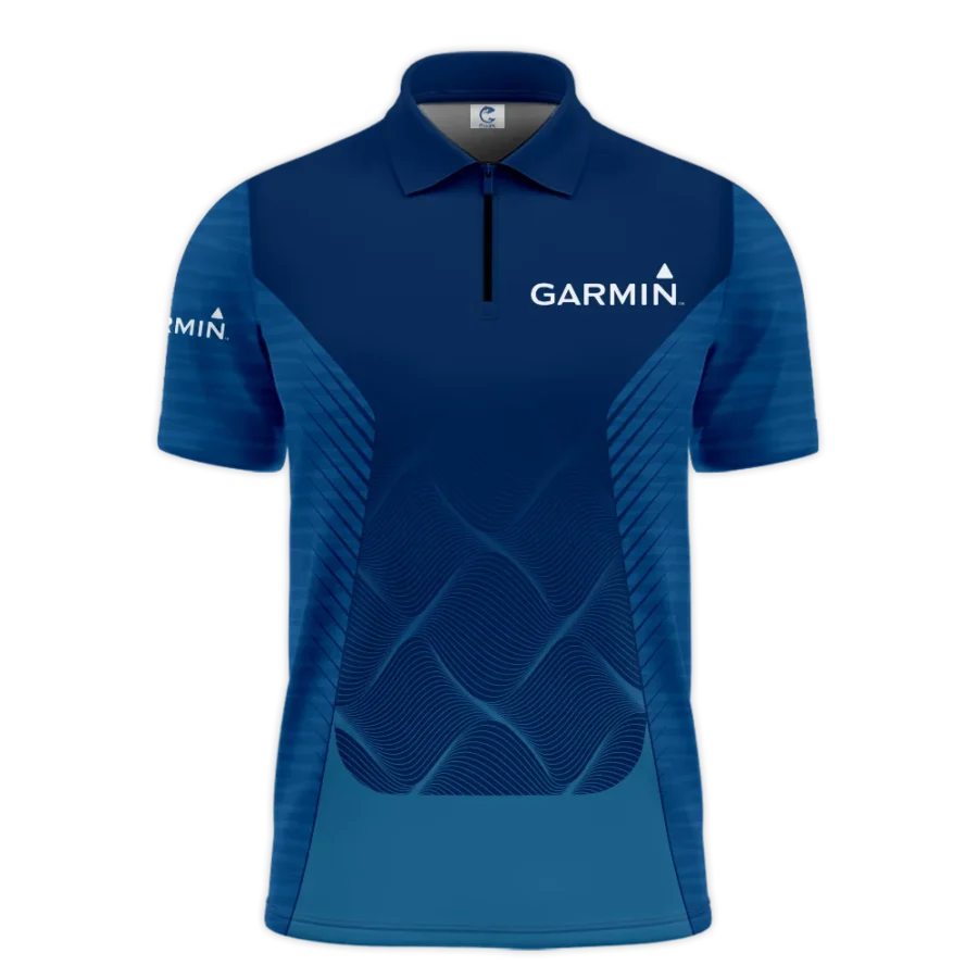 Zipper Polo Fishing Tournaments Sport Classic Polo Shirt Garmin Exclusive Logo Polo Shirt