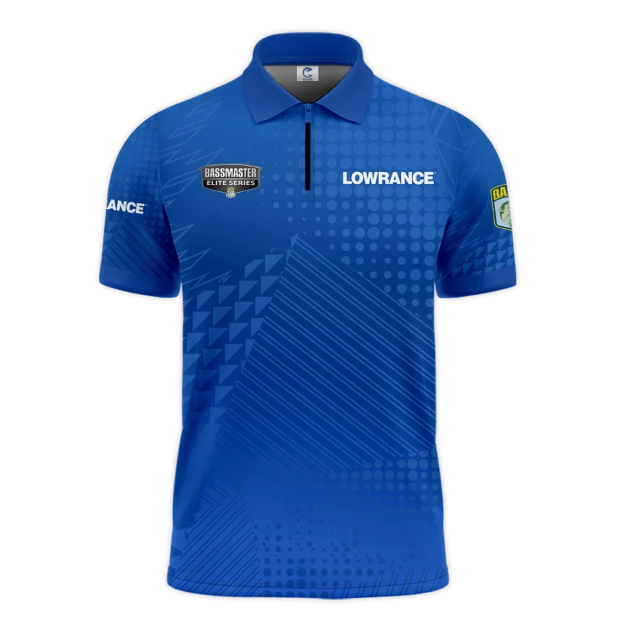 Zipper Polo Fishing Tournaments Sport Classic Polo Shirt Lowrance Bassmaster Elite Tournament Polo Shirt