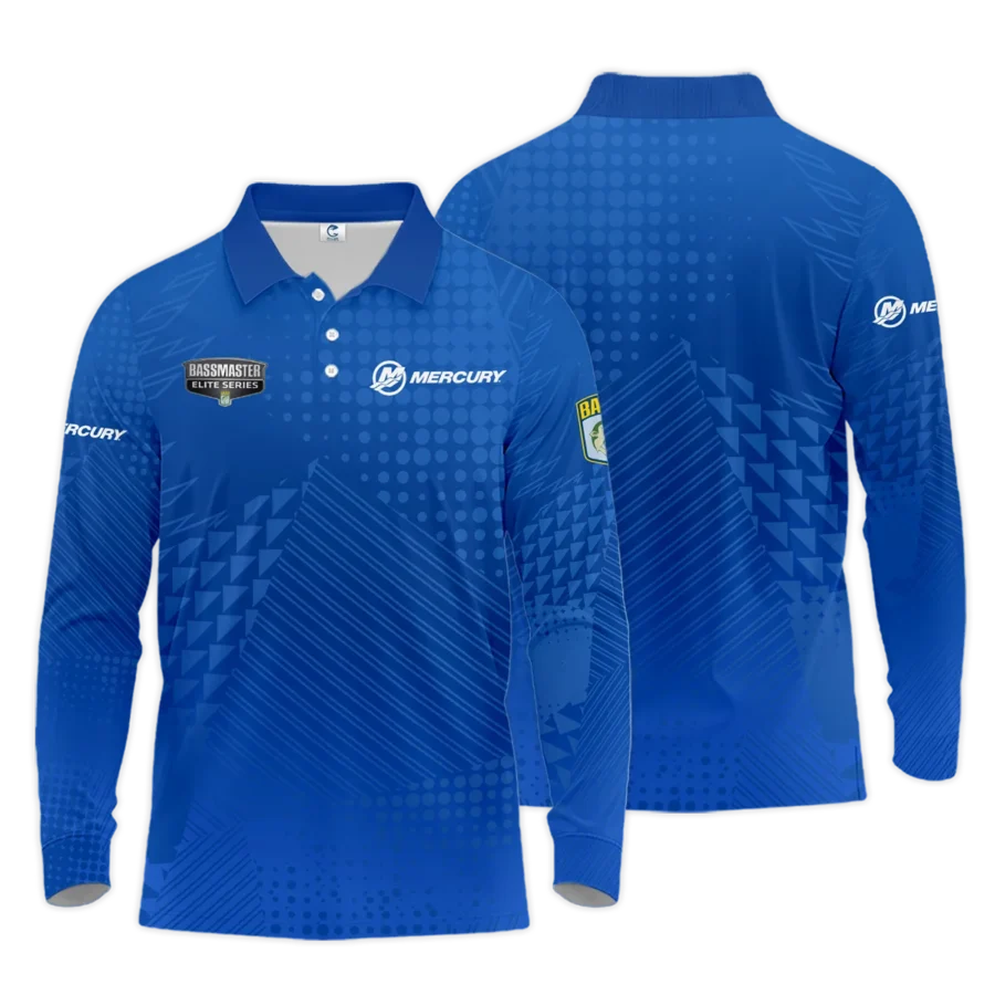 Long Polo Fishing Tournaments Sport Classic Polo Shirt Mercury Bassmaster Elite Tournament Polo Shirt