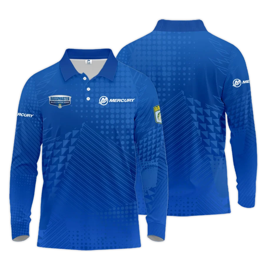 Long Polo Fishing Tournaments Sport Classic Polo Shirt Mercury B.A.S.S. Nation Tournament Polo Shirt