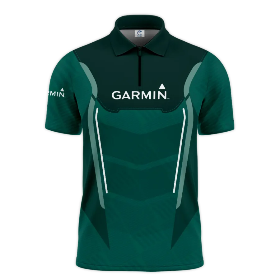 Zipper Polo Fishing Tournaments Sport Classic Polo Shirt Garmin Exclusive Logo Polo Shirt