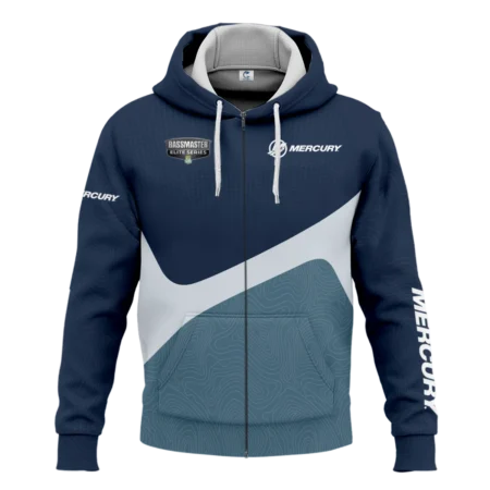 Zipper Hoodie Fishing Tournaments Sport Classic Hoodie Mercury Bassmaster Elite Tournament Hoodie