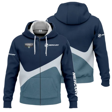 Zipper Hoodie Fishing Tournaments Sport Classic Hoodie Mercury Bassmaster Elite Tournament Hoodie