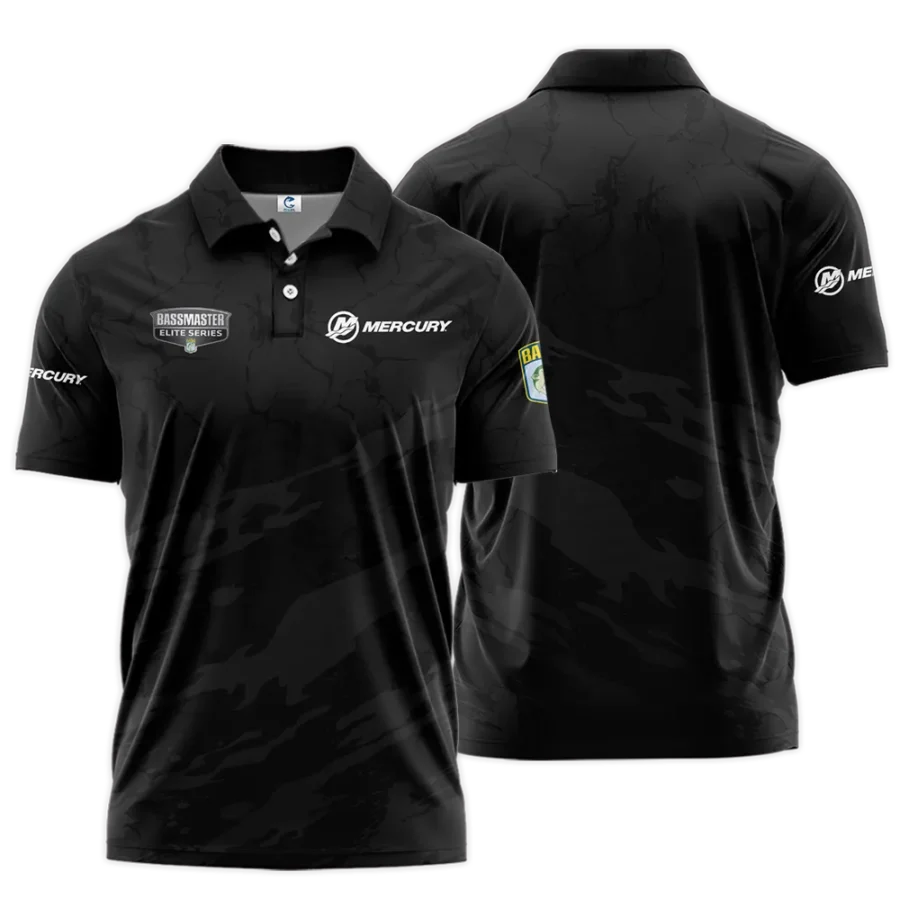 Short Polo Fishing Tournaments Sport Classic Polo Shirt Mercury Bassmaster Elite Tournament Polo Shirt