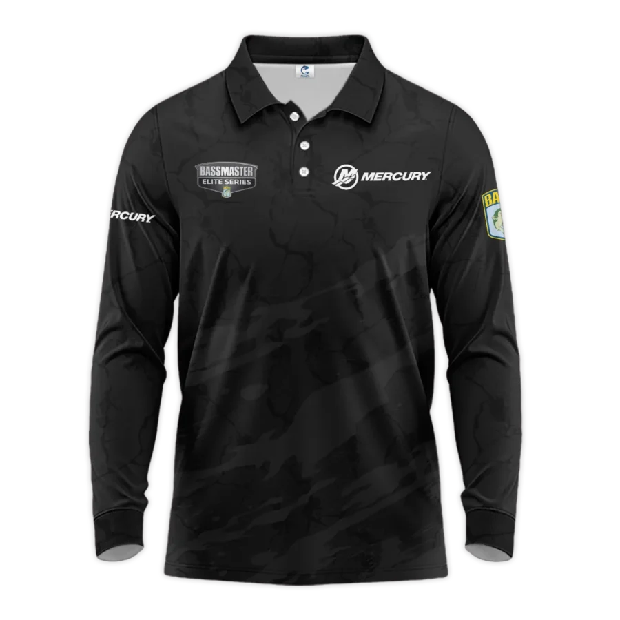 Long Polo Fishing Tournaments Sport Classic Polo Shirt Mercury Bassmaster Elite Tournament Polo Shirt