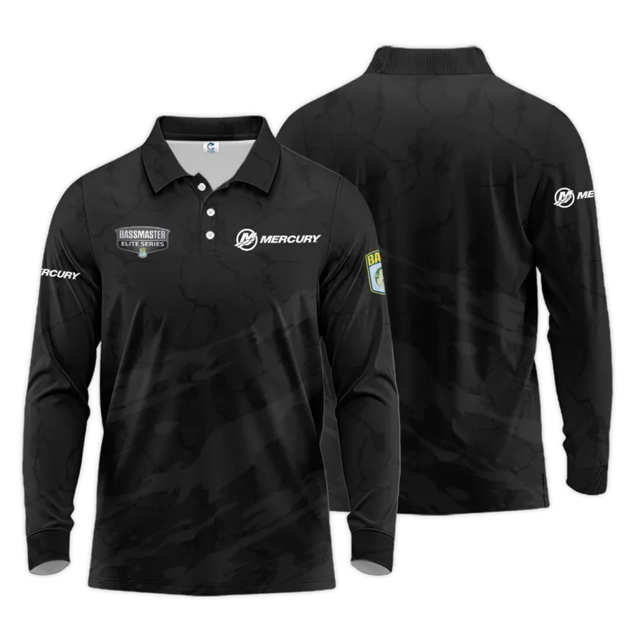 Long Polo Fishing Tournaments Sport Classic Polo Shirt Mercury Bassmaster Elite Tournament Polo Shirt