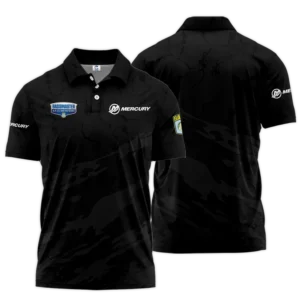 Zipper Polo Fishing Tournaments Sport Classic Polo Shirt Mercury B.A.S.S. Nation Tournament Polo Shirt