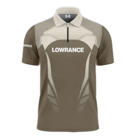 Zipper Polo Fishing Tournaments Sport Classic Polo Shirt Lowrance Exclusive Logo Polo Shirt