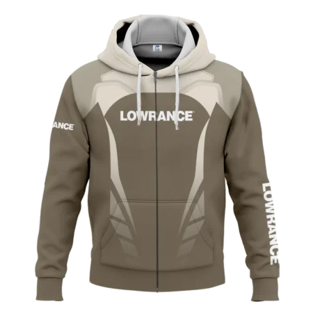 Zipper Hoodie Fishing Tournaments Sport Classic Hoodie Lowrance Exclusive Logo Hoodie