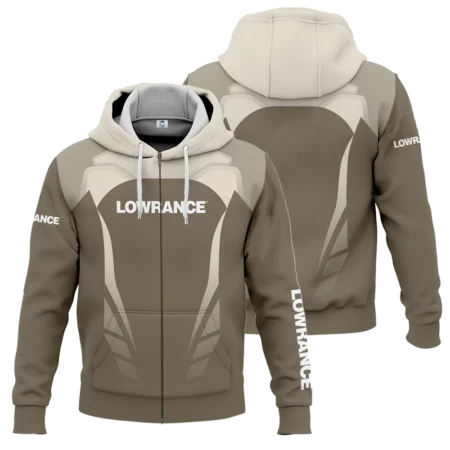 Zipper Hoodie Fishing Tournaments Sport Classic Hoodie Lowrance Exclusive Logo Hoodie