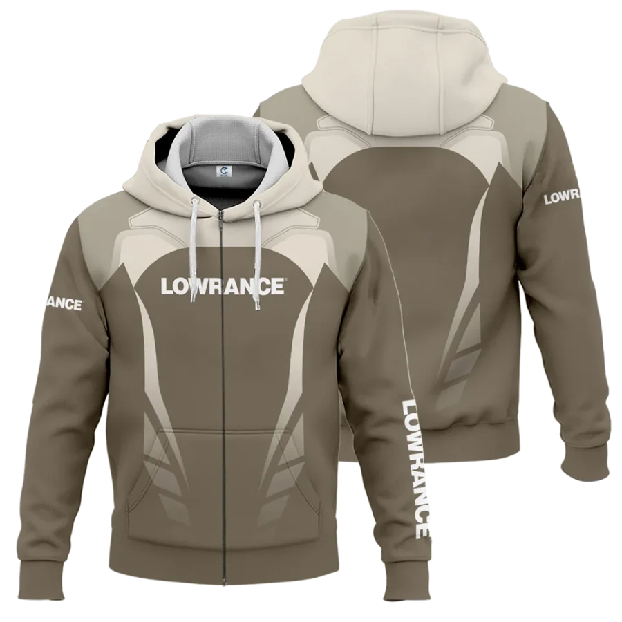 Zipper Hoodie Fishing Tournaments Sport Classic Hoodie Lowrance Exclusive Logo Hoodie