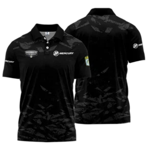 Zipper Polo Fishing Tournaments Sport Classic Polo Shirt Mercury Bassmaster Elite Tournament Polo Shirt