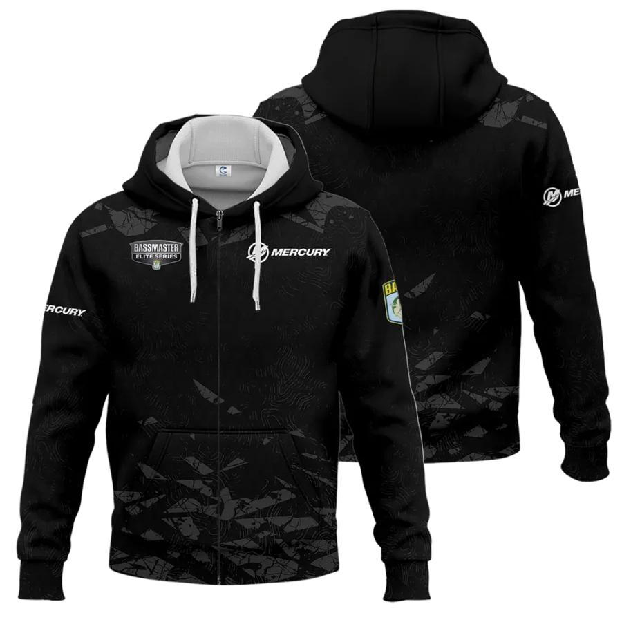 Zipper Hoodie Fishing Tournaments Sport Classic Hoodie Mercury Bassmaster Elite Tournament Hoodie