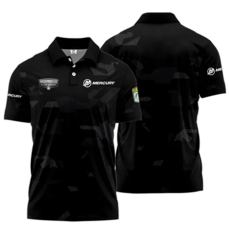 Short Polo Fishing Tournaments Sport Classic Polo Shirt Mercury Bassmaster Elite Tournament Polo Shirt