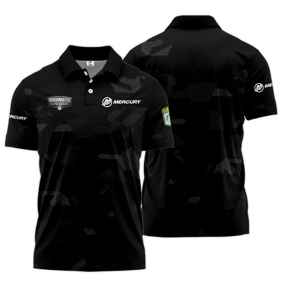 Short Polo Fishing Tournaments Sport Classic Polo Shirt Mercury Bassmaster Elite Tournament Polo Shirt