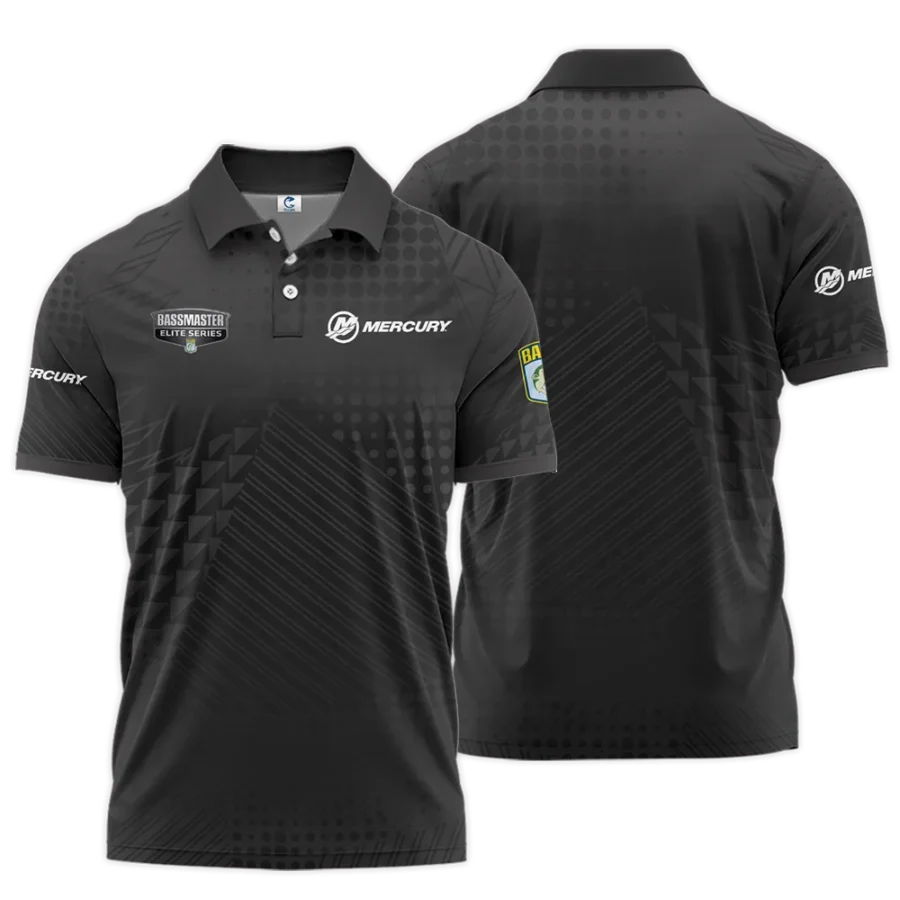 Short Polo Fishing Tournaments Sport Classic Polo Shirt Mercury Bassmaster Elite Tournament Polo Shirt