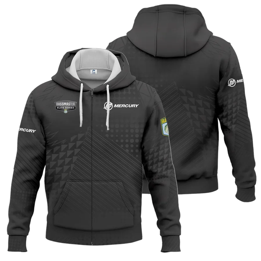 Zipper Hoodie Fishing Tournaments Sport Classic Hoodie Mercury Bassmaster Elite Tournament Hoodie