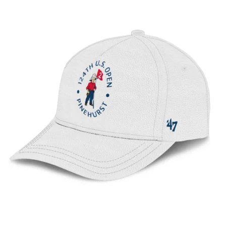 Callaway Grey Jeans Texture Label Leather 124th U.S. Open Pinehurst Golf Style Classic Golf All over Print Cap