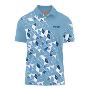 Golf Blue Geometric Mosaic Pattern 2024 PGA Championship Valhalla Callaway Quarter-Zip Polo Shirt