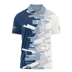 Golf Abstract Pattern 124th U.S. Open Pinehurst Callaway Zipper Polo Shirt Style Classic