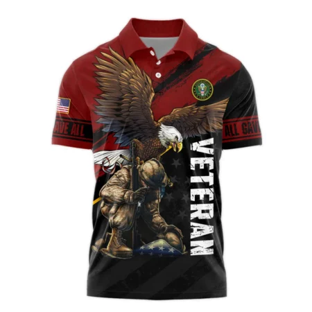 Veteran Eagle All Gave Some Some Gave All U.S. Army Veterans All Over Prints Polo Shirt