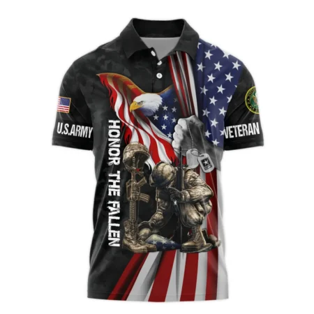 Veteran Honor The Fallen Dont You Dare Disrespect It U.S. Army Veterans All Over Prints Polo Shirt