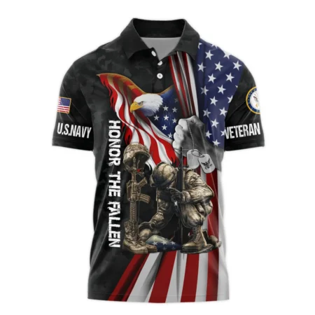 Veteran Honor The Fallen Dont You Dare Disrespect It U.S. Navy Veterans All Over Prints Polo Shirt
