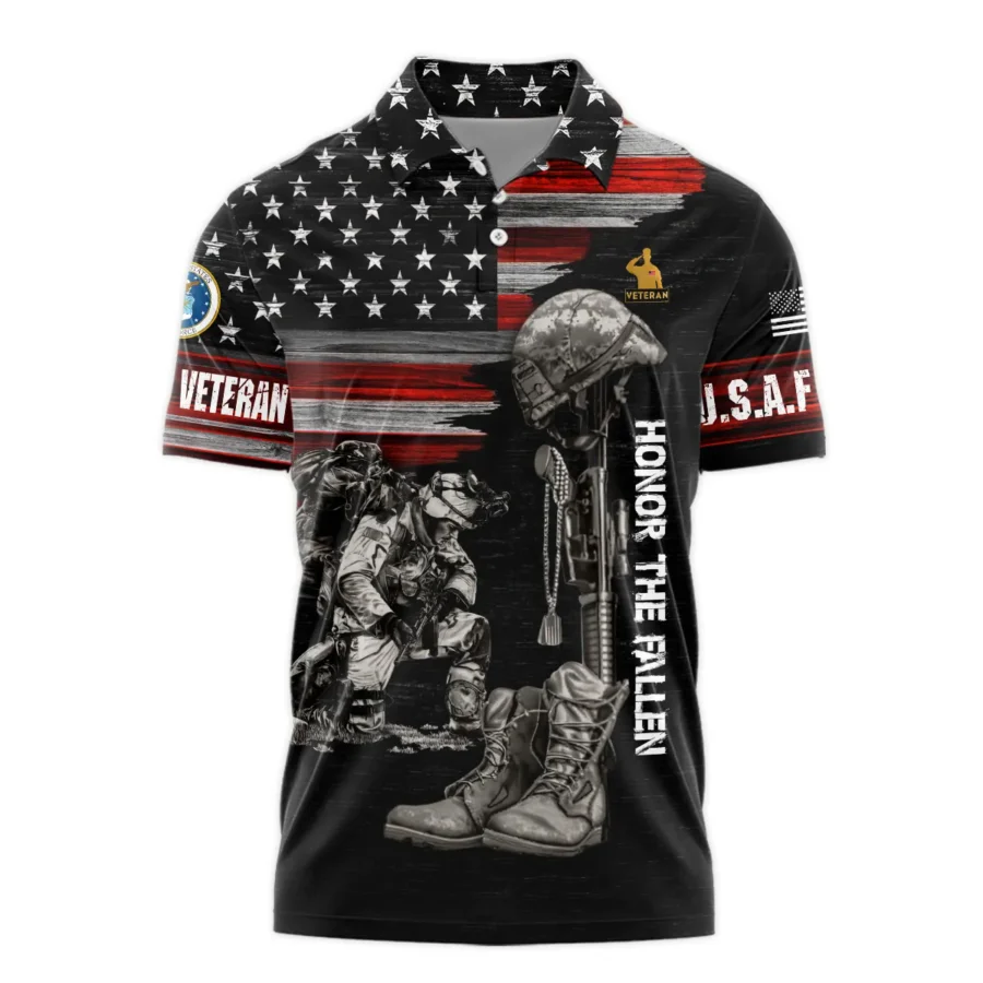 Veteran Honor The Fallen U.S. Air Force Veterans All Over Prints Polo Shirt