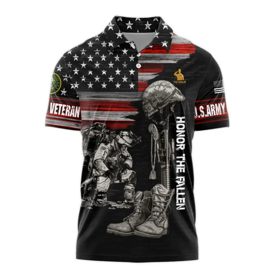 Veteran Honor The Fallen U.S. Army Veterans All Over Prints Polo Shirt