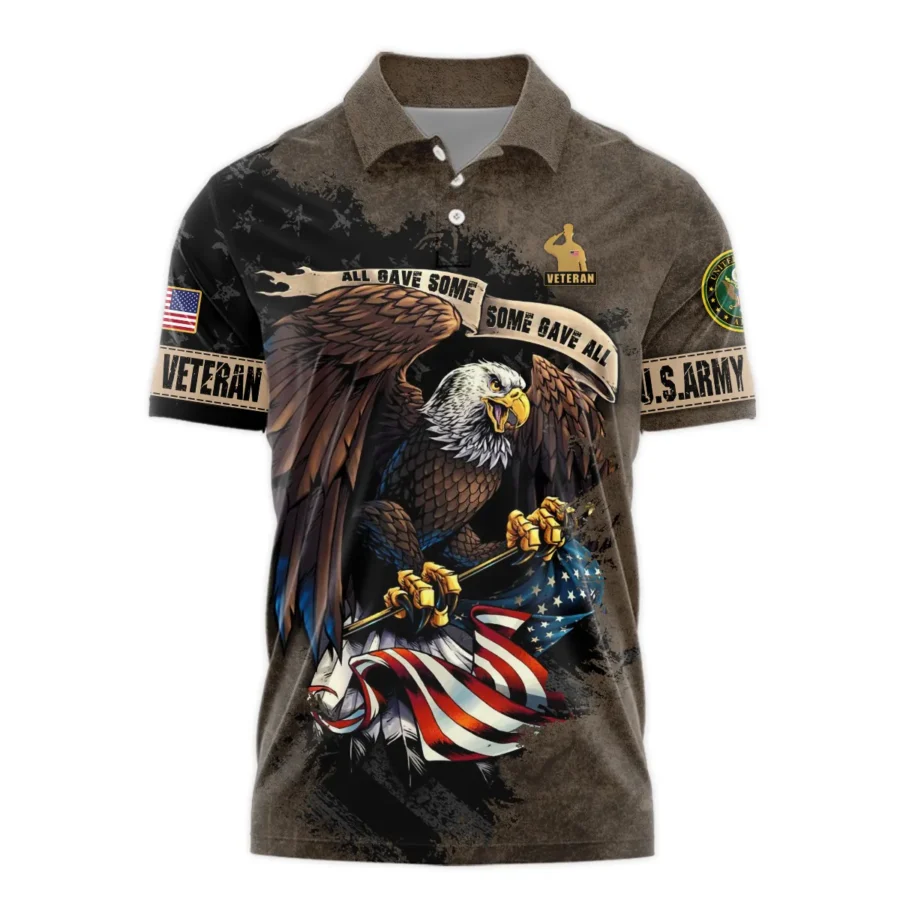 Veteran All Gave Some Some Gave All U.S. Army Veterans All Over Prints Polo Shirt