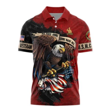 Veteran All Gave Some Some Gave All U.S. Marine Corps Veterans All Over Prints Polo Shirt