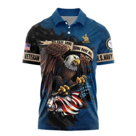 Veteran All Gave Some Some Gave All U.S. Navy Veterans All Over Prints Polo Shirt