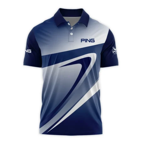 2024 PGA Championship Valhalla Dark Blue White Pattern Ping Polo Shirt Style Classic