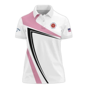 Pink Black Golf Pattern 79th U.S. Women’s Open Lancaster Nike Quater Zip Sleeveless Polo Shirt