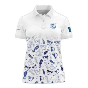 2024 KPMG Women's PGA Championship Golf Icon Abstract Nike Zipper Short Polo Shirt