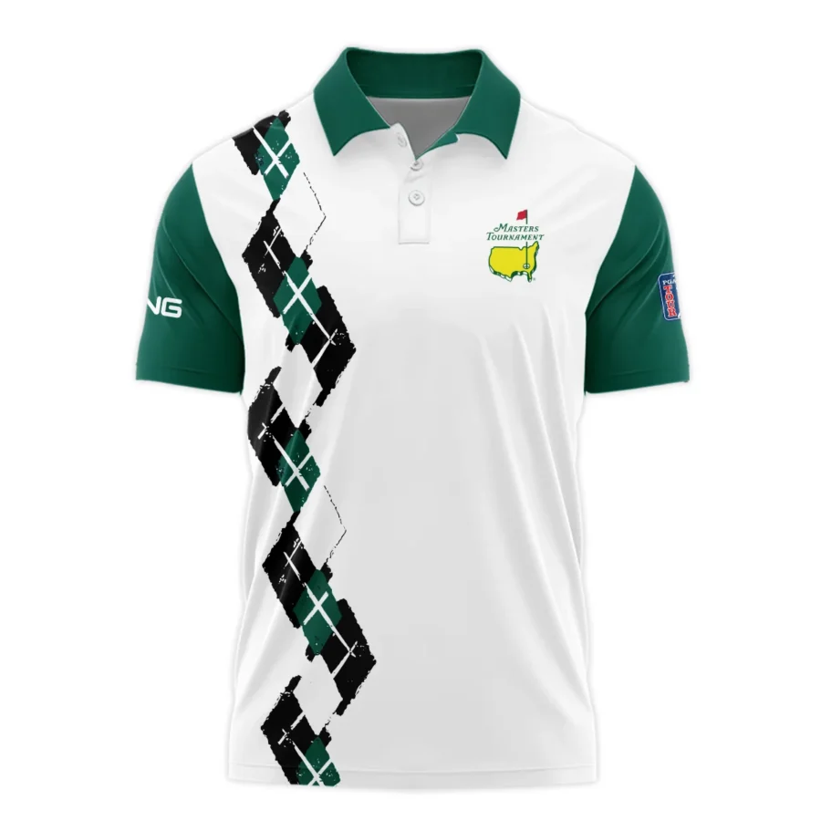 Golf Sport Pattern Green Mix Masters Tournament Ping Polo Shirt Style Classic