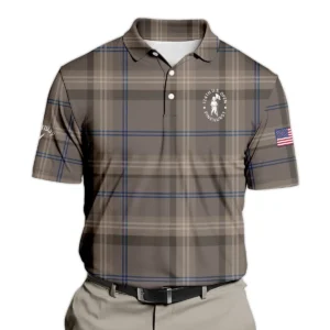 Golf Striped Polo Vintage Style 124th U.S. Open Pinehurst Callaway Zipper Polo Shirt Style Classic