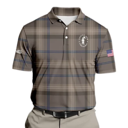 Golf Striped Polo Vintage Style 124th U.S. Open Pinehurst Ping Polo Shirt Style Classic