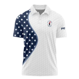 Golf Pattern Light Blue Cup 124th U.S. Open Pinehurst Callaway Style Classic, Short Sleeve Round Neck Polo Shirt