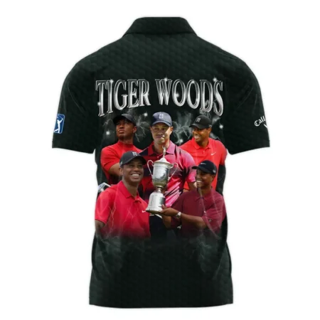 Golf Tiger Woods Fans Loves 152nd The Open Championship Callaway Zipper Polo Shirt Style Classic