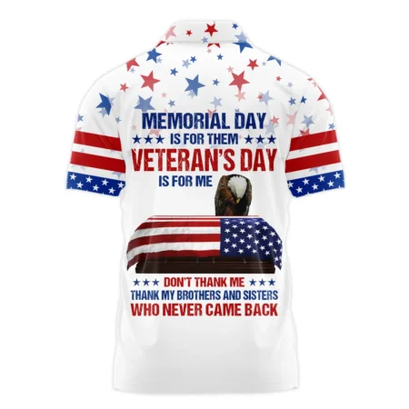 Veteran Memorial Day Remember Honor Respect U.S. Coast Guard Veterans All Over Prints Zipper Polo Shirt