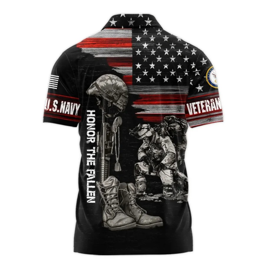 Veteran Honor The Fallen U.S. Navy Veterans All Over Prints Polo Shirt