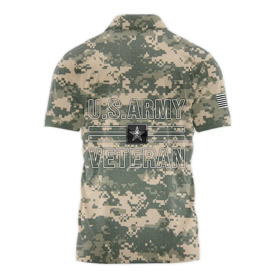 Veteran Proudly Served Duty Honor Country U.S. Army Veterans All Over Prints Polo Shirt