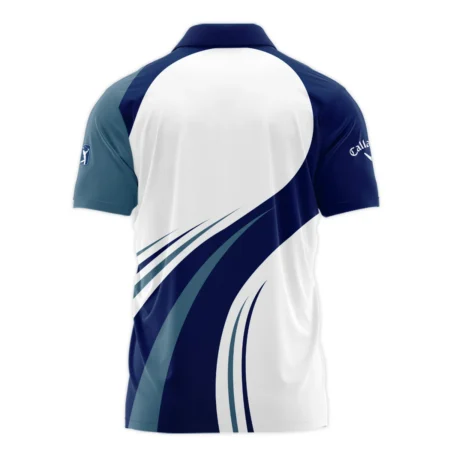 2024 PGA Championship Valhalla Golf Blue Wave Pattern Callaway Polo Shirt Style Classic Polo Shirt For Men