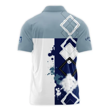 2024 PGA Championship Valhalla Callaway Blue White Brush Line Polo Shirt Style Classic Polo Shirt For Men